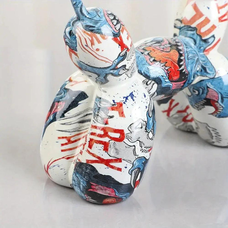 Dog Figurine - Handcrafted Colorful Ceramic by House Of Avana