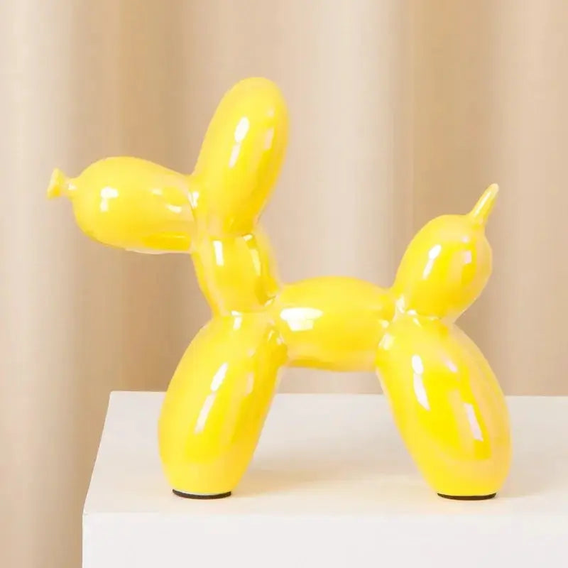 Dog Figurine - Handmade Ceramic Orange by House Of Avana