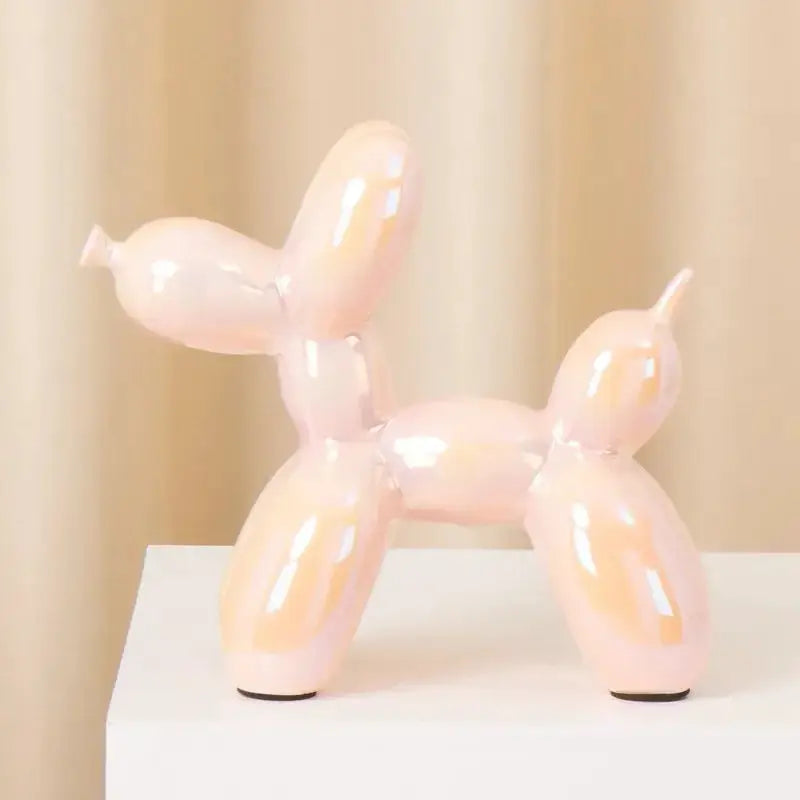 Dog Figurine - Handmade Ceramic Orange by House Of Avana