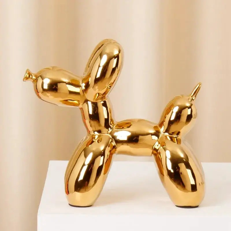 Dog Figurine - Handmade Ceramic Orange by House Of Avana
