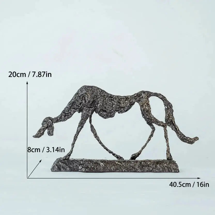 Dog Statue - Abstract Bronze Small by House Of Avana