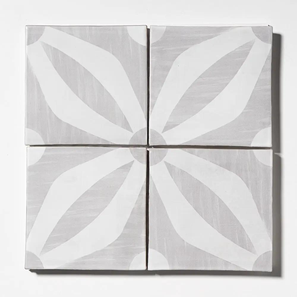 Dogwood Dance Matte Glazed Terracotta Tiles 6x6