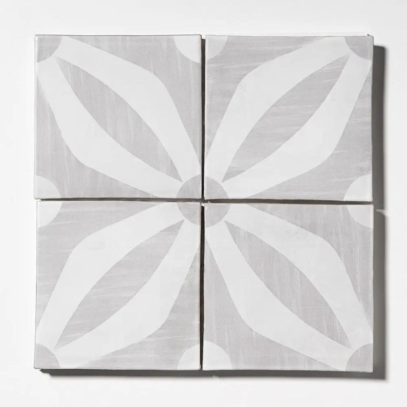 Dogwood Dance Matte Glazed Terracotta Tiles 6x6 by Stonetiledepot