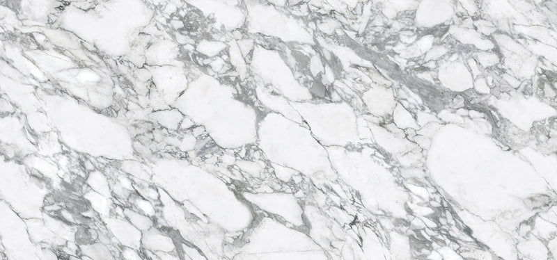 Dolcissima Arabescato Grey Natural Marble Look Porcelain Slab 60x126 12mm close up