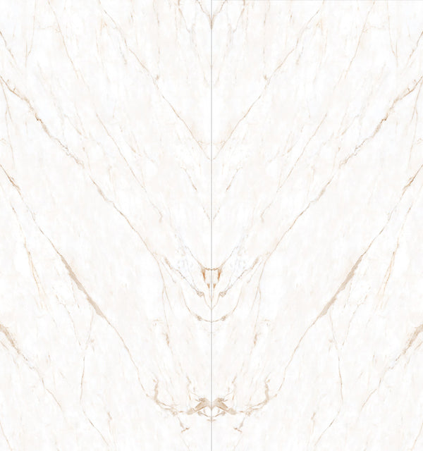 Dolcissima Calacatta Oro Natural Marble Look Porcelain Slab 60x126 12mm Bookmatch B