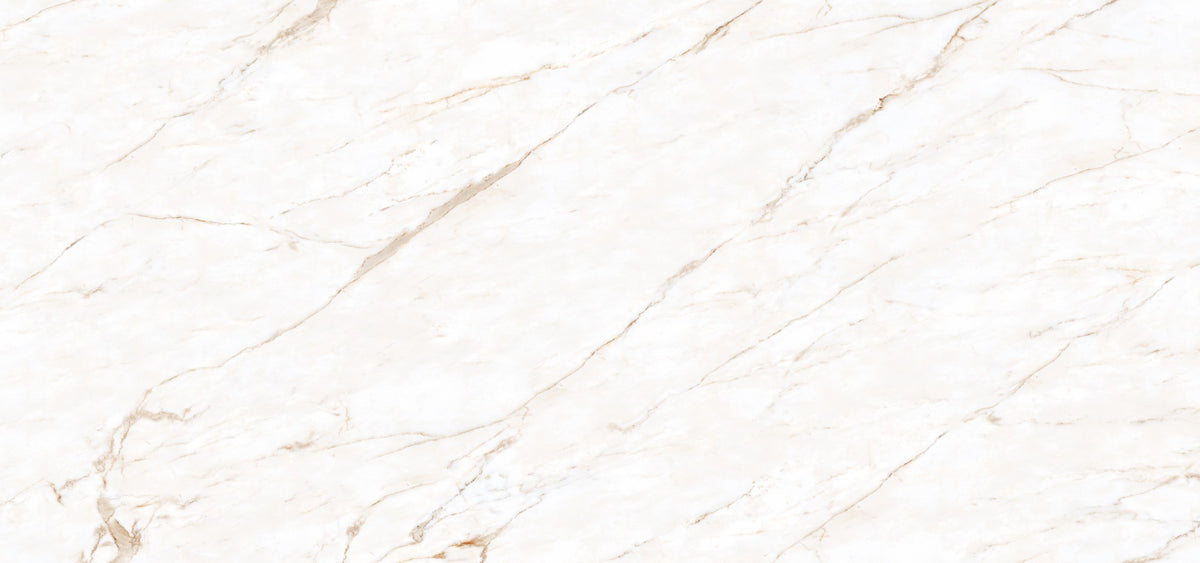 Dolcissima Calacatta Oro Polished Marble Look Porcelain Slab 60x126 12mm Bookmatch B close up