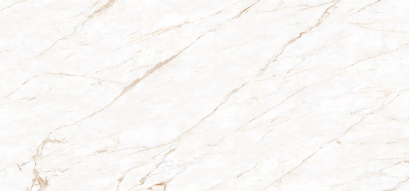 Dolcissima Calacatta Oro Polished Marble Look Porcelain Slab 60x126 12mm Bookmatch B close up