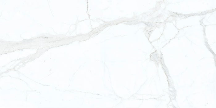 Dolcissima Calacatta Super White Natural Marble Look Porcelain Slab 60x126 12mm close up