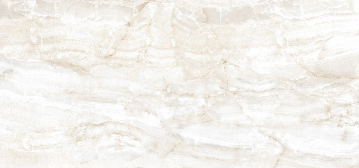 Dolcissima Crystal Onyx Silky Marble Look Porcelain Slab 60x126 12mm Bookmatch B close up
