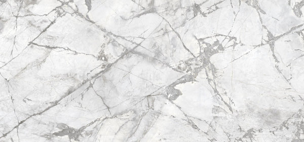 Dolcissima Invisible Grey Natural Marble Look Porcelain Slab 60x126 12mm Bookmatch B close up, view 2