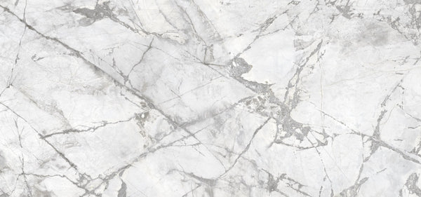 Dolcissima Invisible Grey Natural Marble Look Porcelain Slab 60x126 12mm Bookmatch B