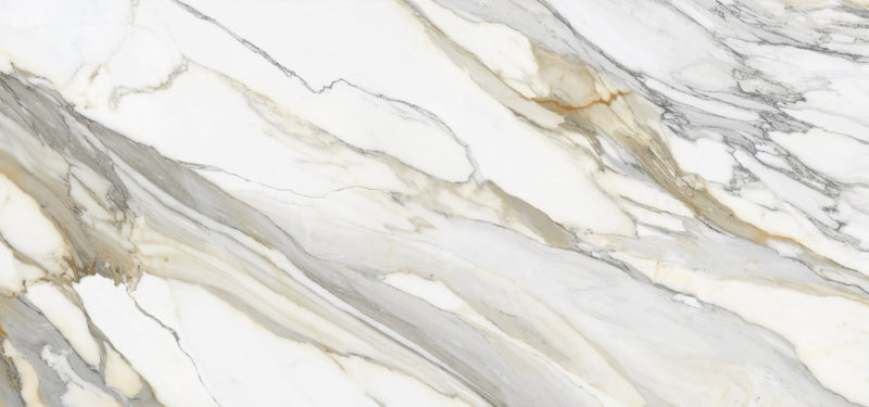 Dolcissima Macchia Vecchia Natural Marble Look Porcelain Slab 60x126 12mm Bookmatch A close up