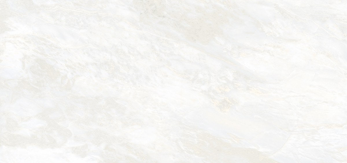 Dolcissima Namibia White Polished Marble Look Porcelain Slab 60x126 12mm close up
