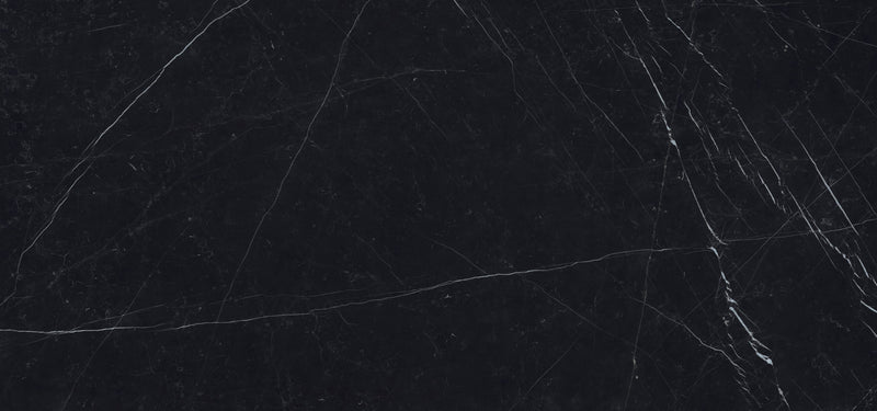 Dolcissima Nero Marquina Natural Marble Look Porcelain Slab 60x126 12mm close up