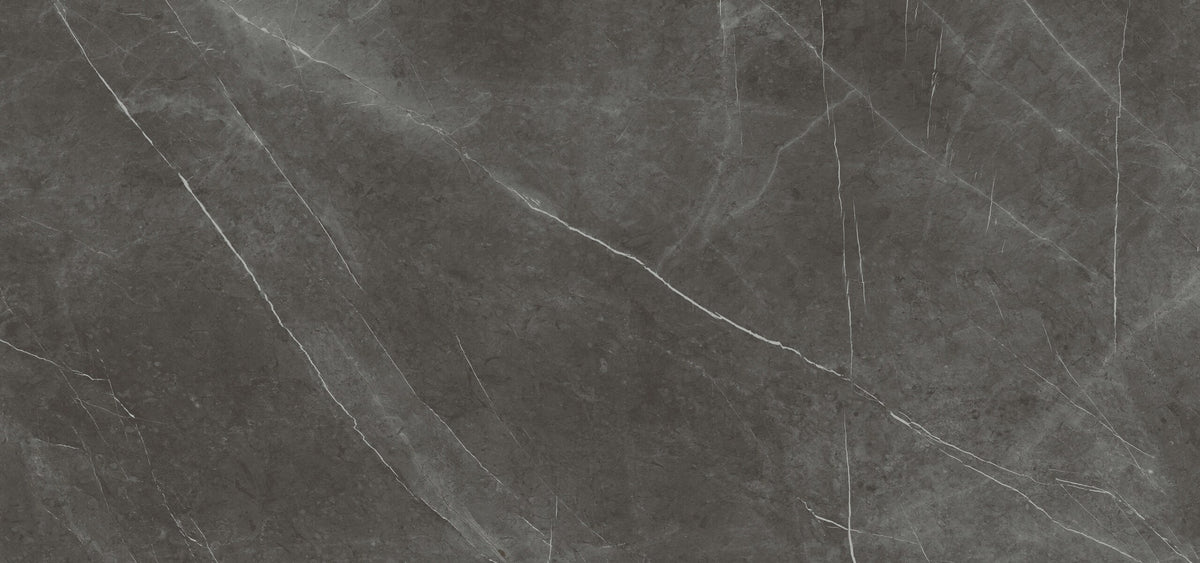 Dolcissima Pietra Grey Polished Marble Look Porcelain Slab 60x126 12mm close up