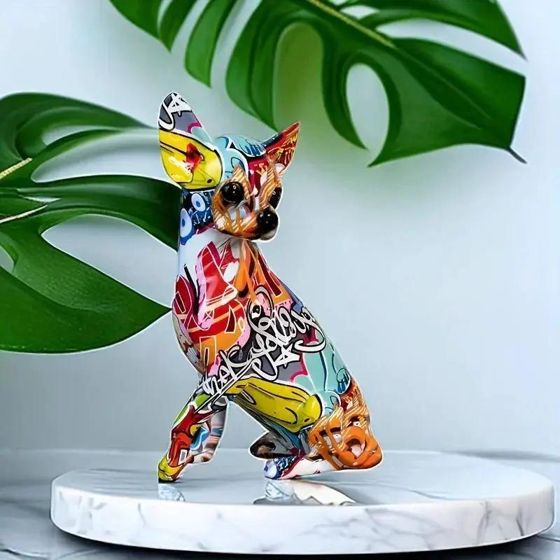 Doll Dog Sculpture - Modern Vibrant White by House Of Avana