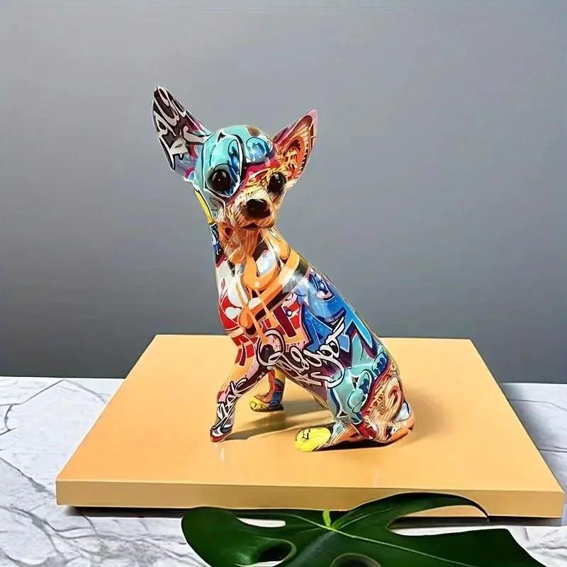 Doll Dog Sculpture - Modern Vibrant White by House Of Avana