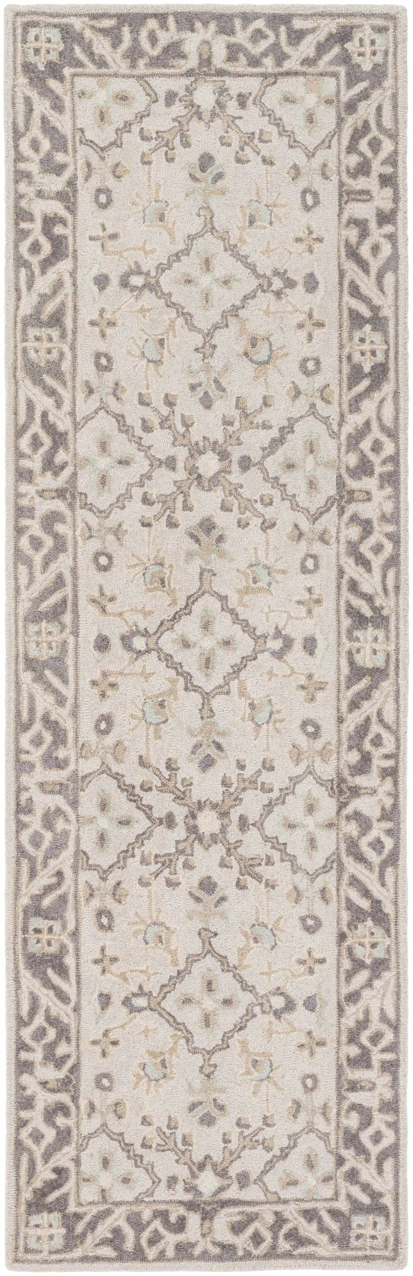 Dooling Light Brown Wool Carpet - Clearance by Boutique Rugs