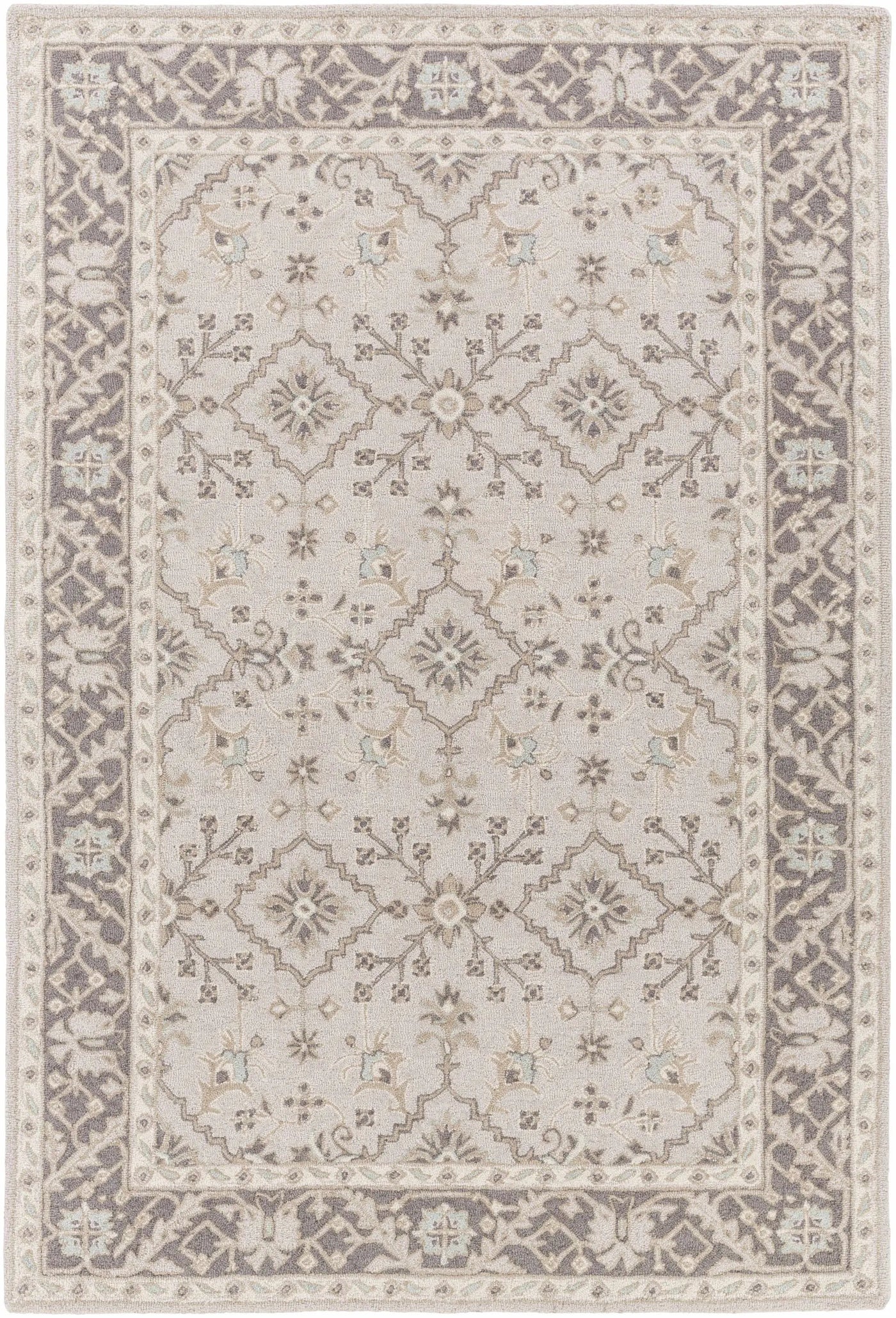 Dooling Light Brown Wool Carpet - Clearance by Boutique Rugs