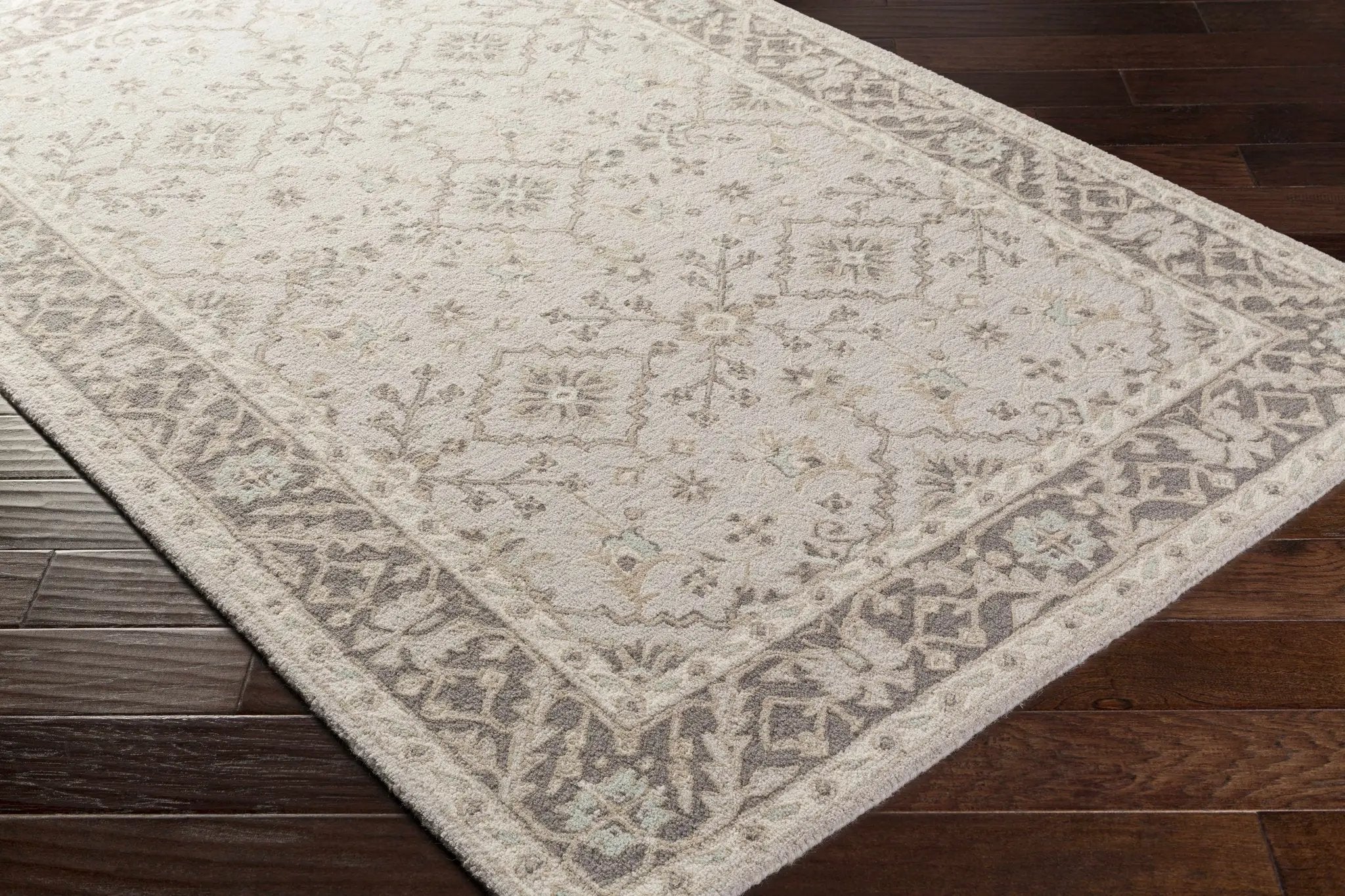 Dooling Light Brown Wool Carpet - Clearance by Boutique Rugs