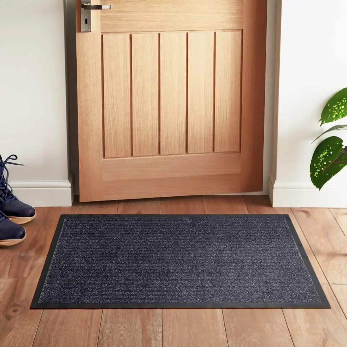 Basic Outdoor Mat, Gray by Hauteloom