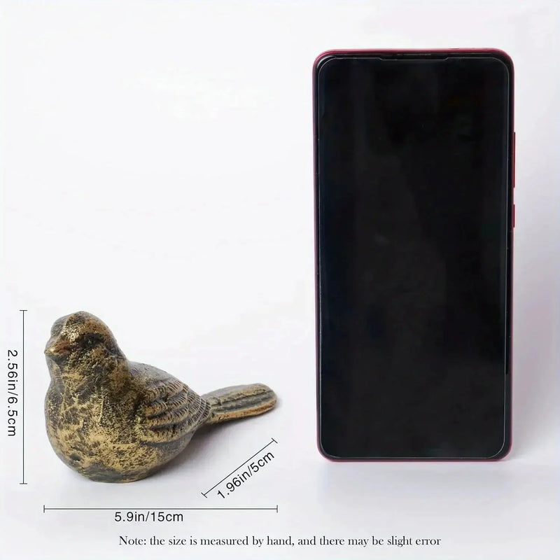 Cast Iron Bird Door Stopper Decorative Floor Wedge by House Of Avana