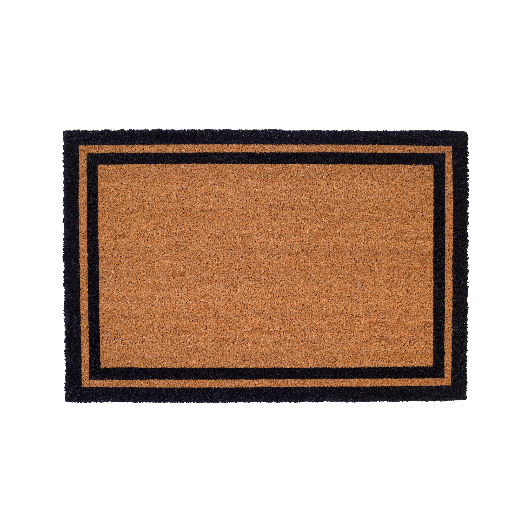 Double Black Border Coir Doormat by Fab Habitat