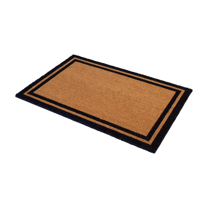 Double Black Border Coir Doormat by Fab Habitat