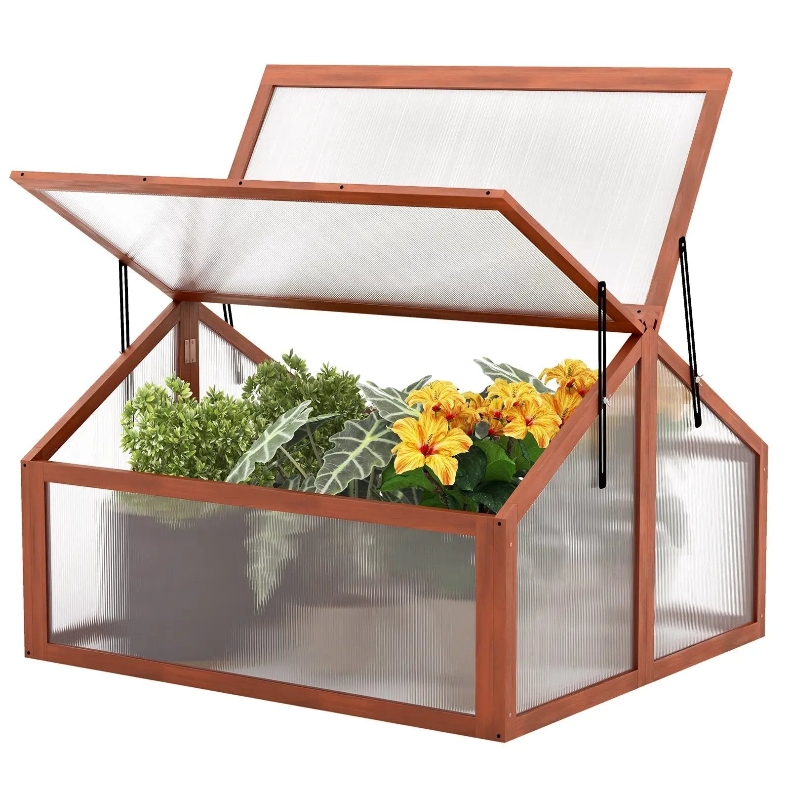 Double Box Garden Wooden Greenhouse by DirectDeals