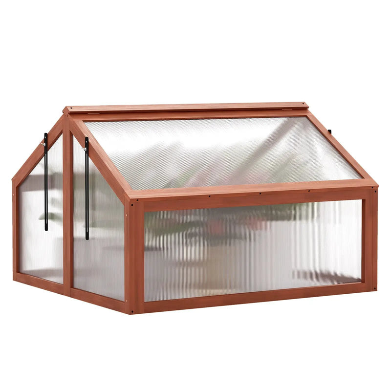 Double Box Garden Wooden Greenhouse by DirectDeals
