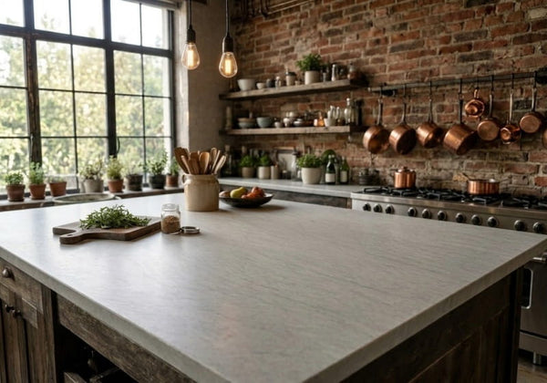 Dove Gray Honed Limestone Slab Random