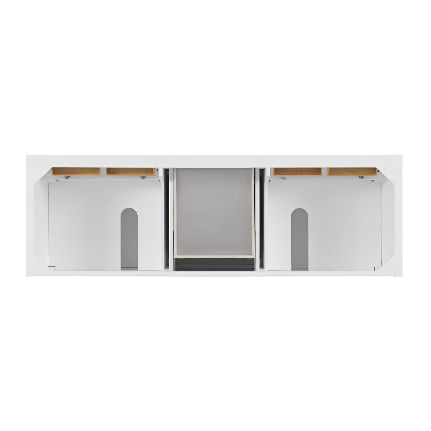 James Martin Lorelai 72" Double Bathroom Vanity, Bright White by James Martin