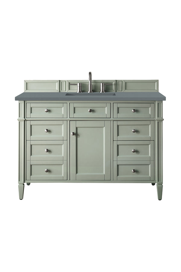 James Martin Brittany 48" Single Bathroom Vanity, Sage Green
