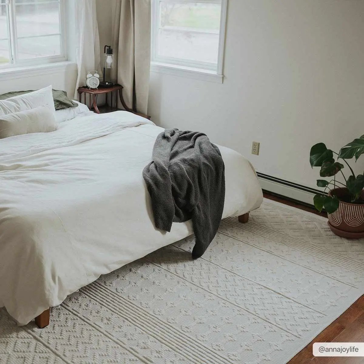 Drago White Washable Area Rug by Boutique Rugs