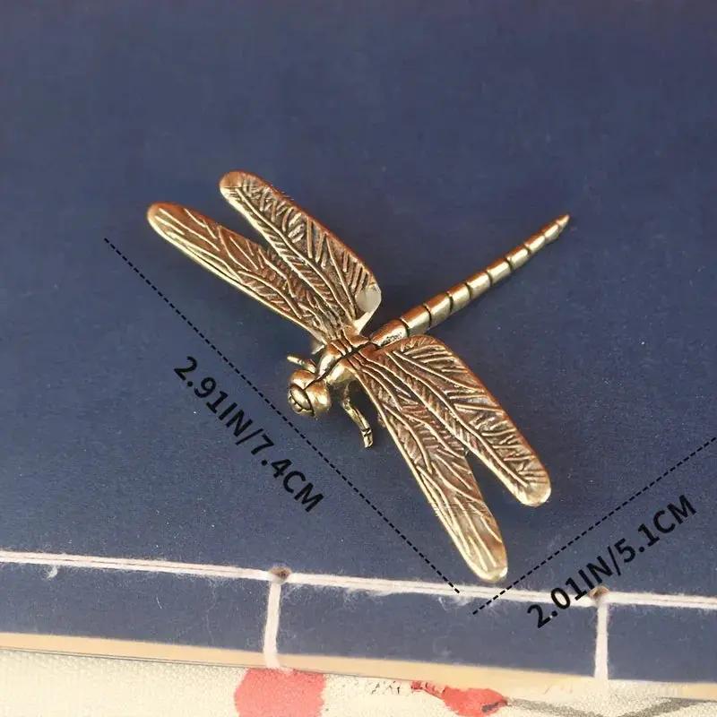 Dragonfly Statue - Decorative Brass Tabletop by House Of Avana