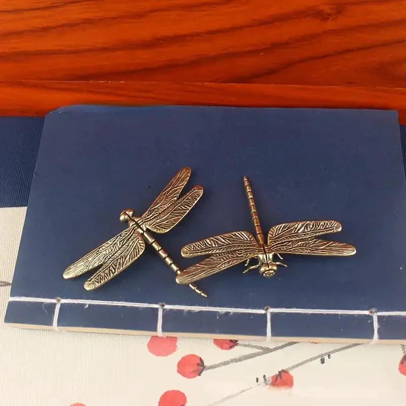 Dragonfly Statue - Decorative Brass Tabletop by House Of Avana