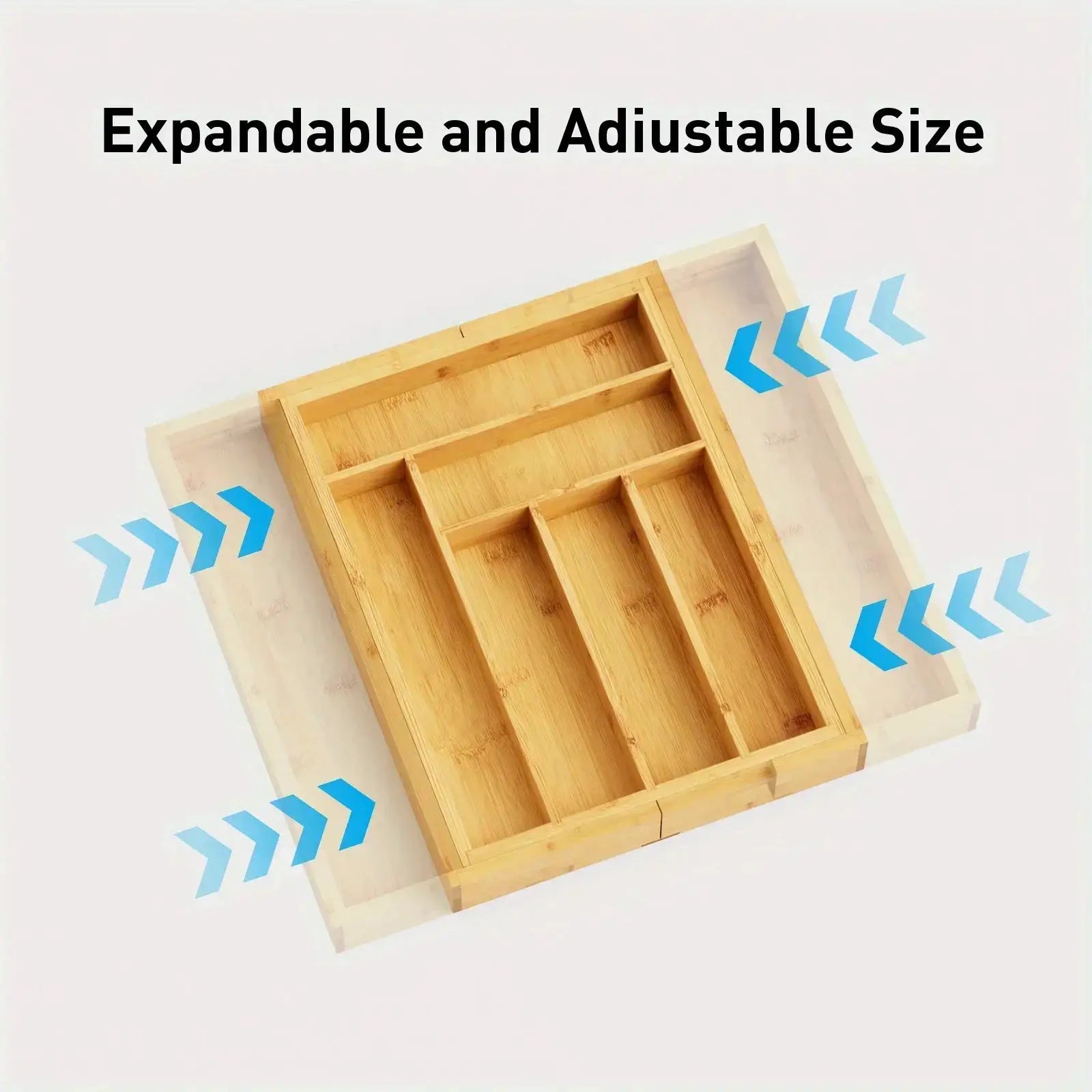 Drawer Organizer - Adjustable Bamboo Expandable by House Of Avana