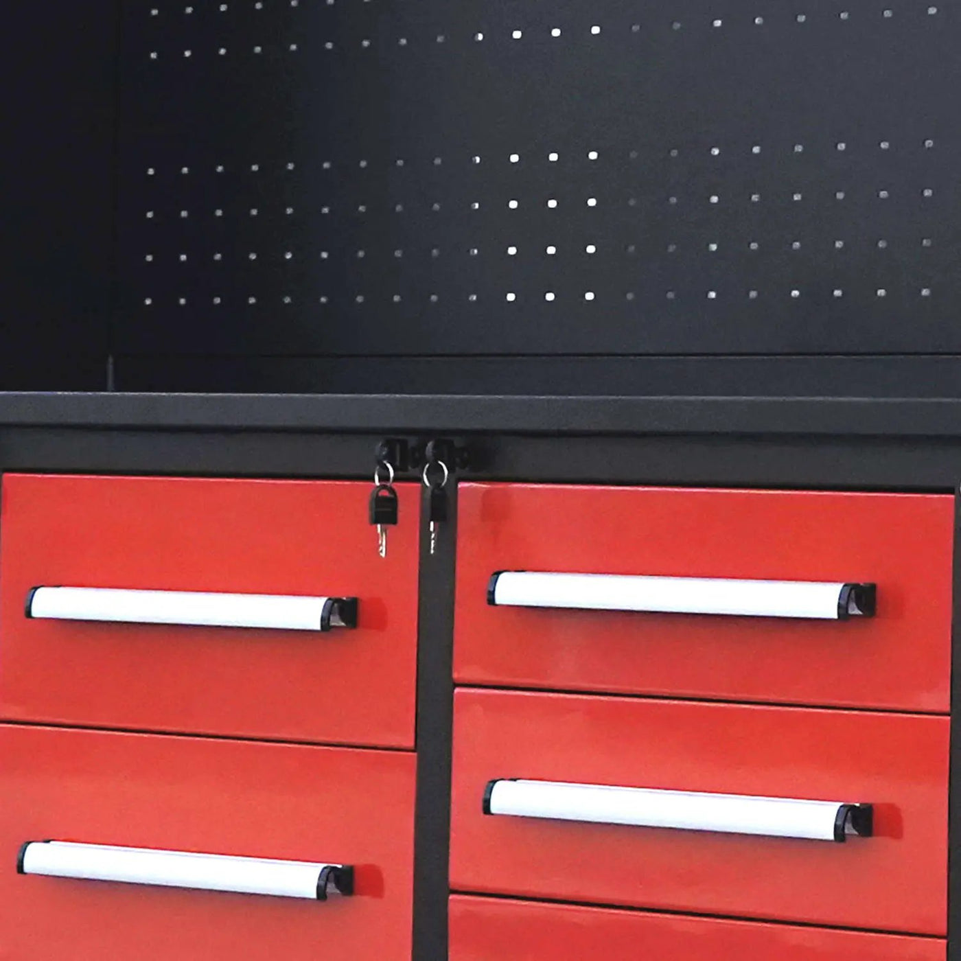 10ft Workbench Cabinet(40 Drawers, 2 Cabinets & 1 Pegboard) by Chery Industrial