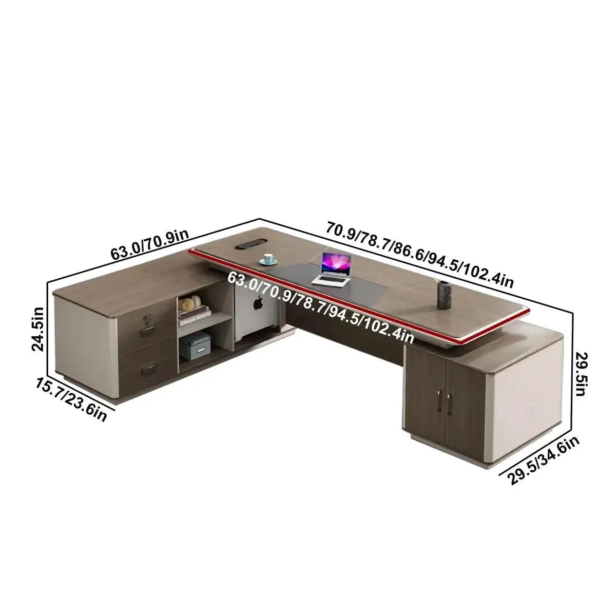 Rigby · Modern L-Shaped Executive Desk by Arc Grove