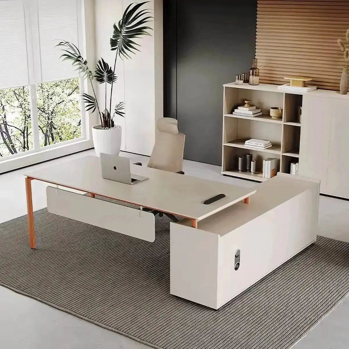 Selby · White L-Shaped Desk by Arc Grove
