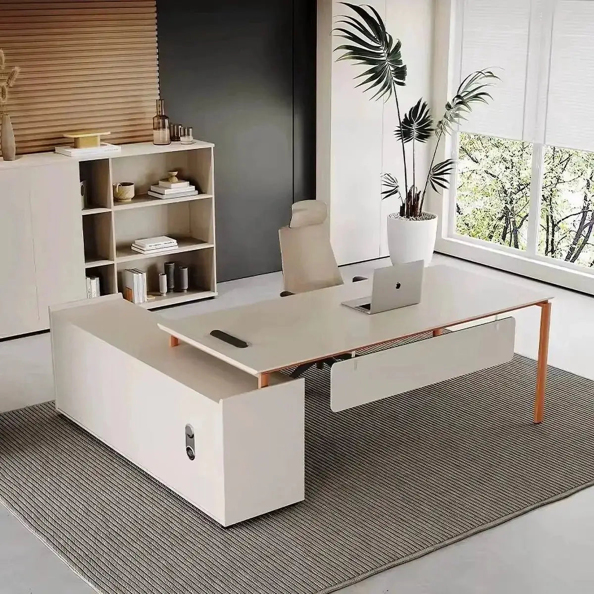 Selby · White L-Shaped Desk by Arc Grove