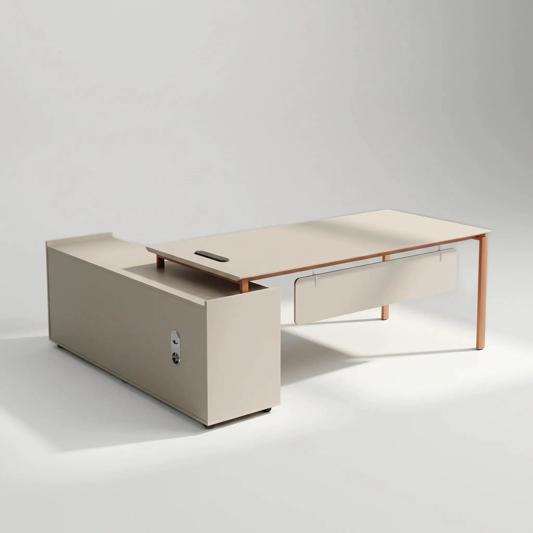 Selby · White L-Shaped Desk by Arc Grove