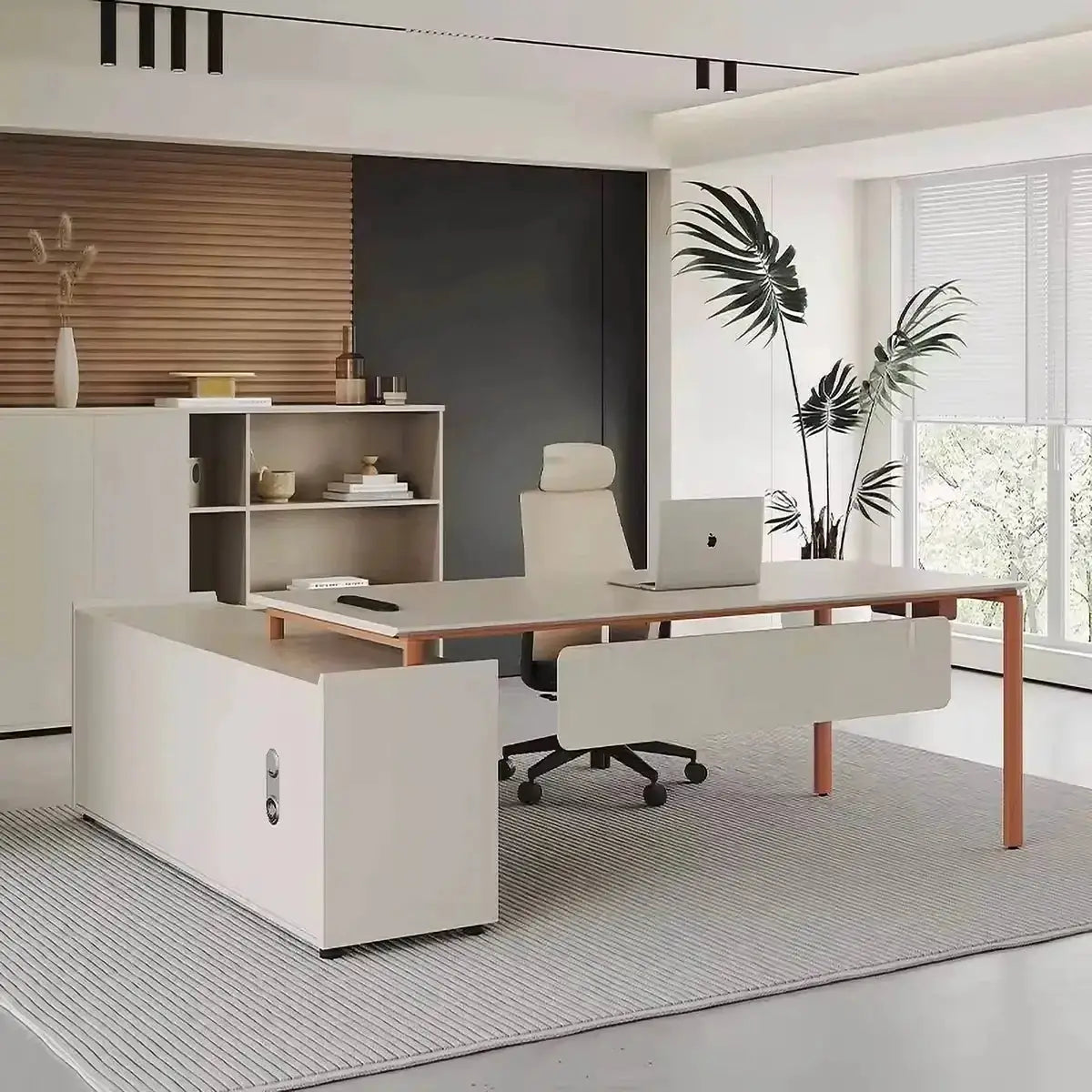 Selby · White L-Shaped Desk by Arc Grove