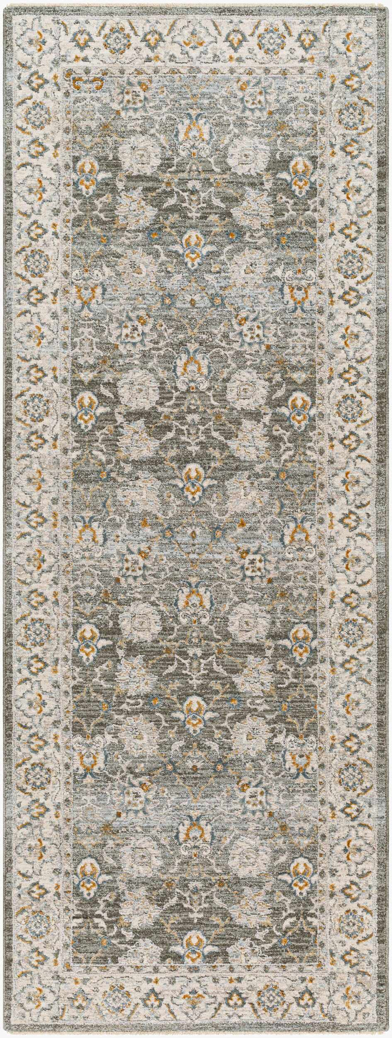 Amaru Green Textured Rug with Fringes by Boutique Rugs
