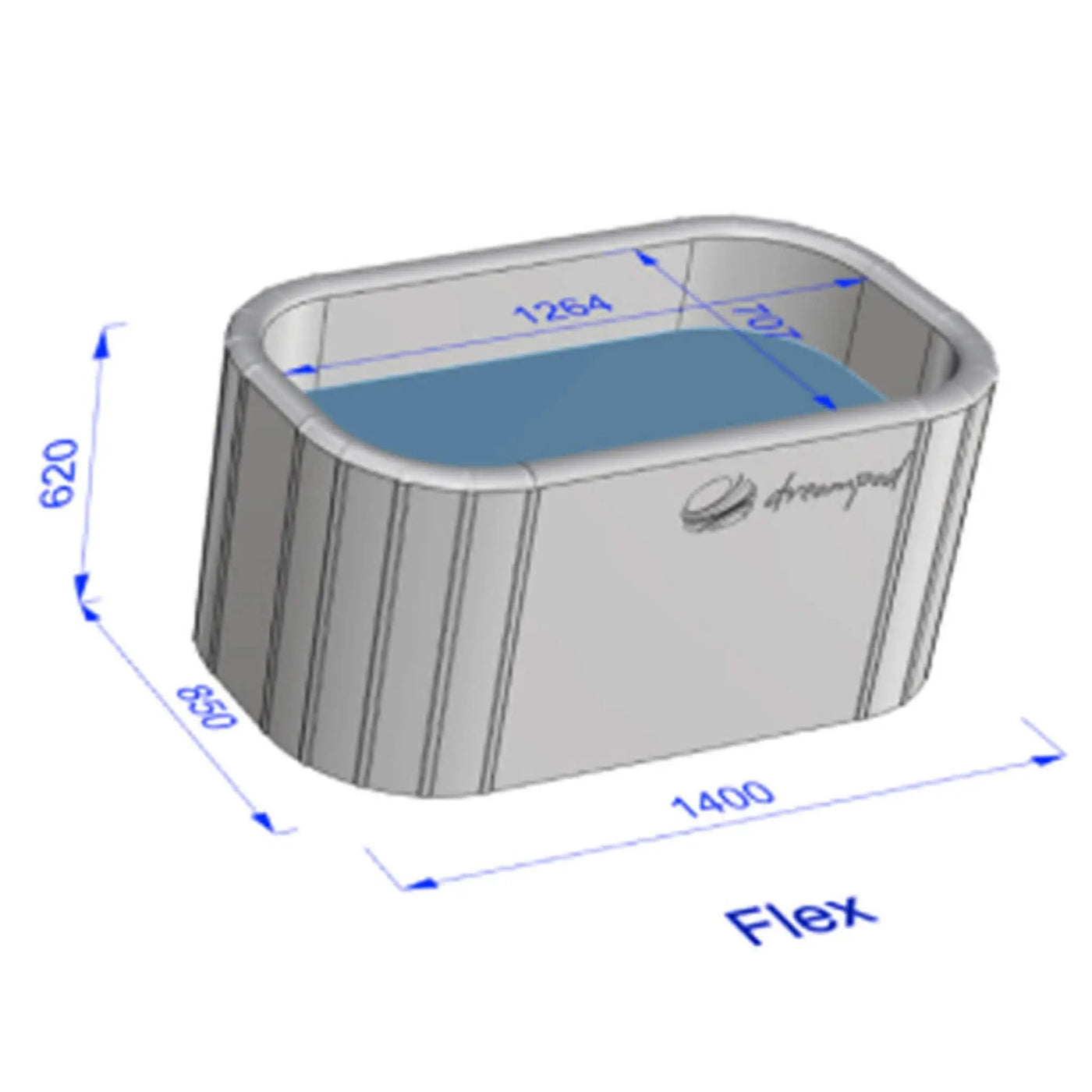 Dreampod Ice Bath Flex Premium Inflatable PVC Reinforced Floatation Tank [DPIB002BPO] (SAK15374) by SAKSBY WHOLESALE