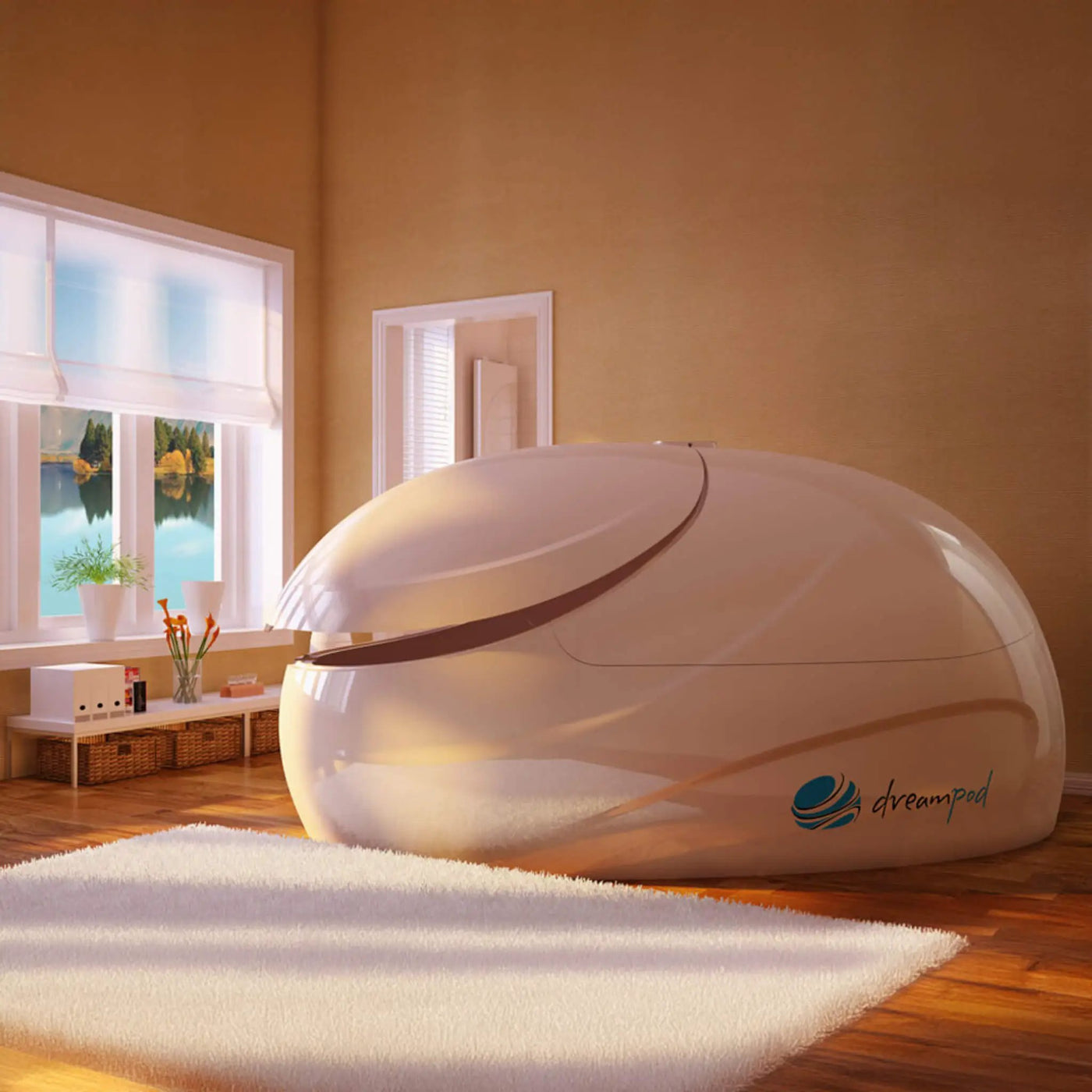 Dreampod V2 Commercial Home Flotation Sensory Isolation Tank Pod Spa [DPFP201WPE] (SAK93817) by SAKSBY WHOLESALE