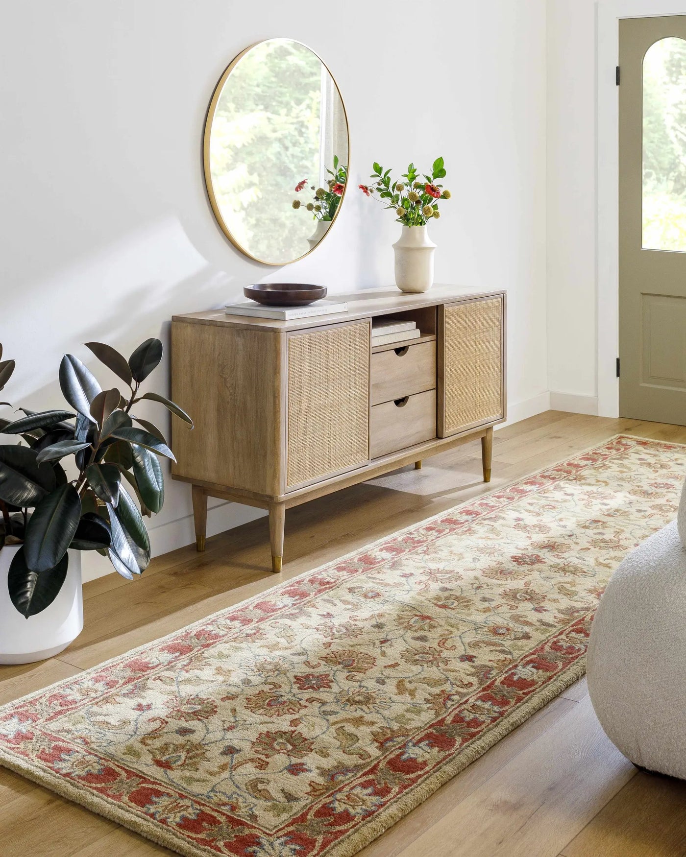 Cherryfield Hand Tufted Brown & Rust 1001 Wool Rug by Boutique Rugs