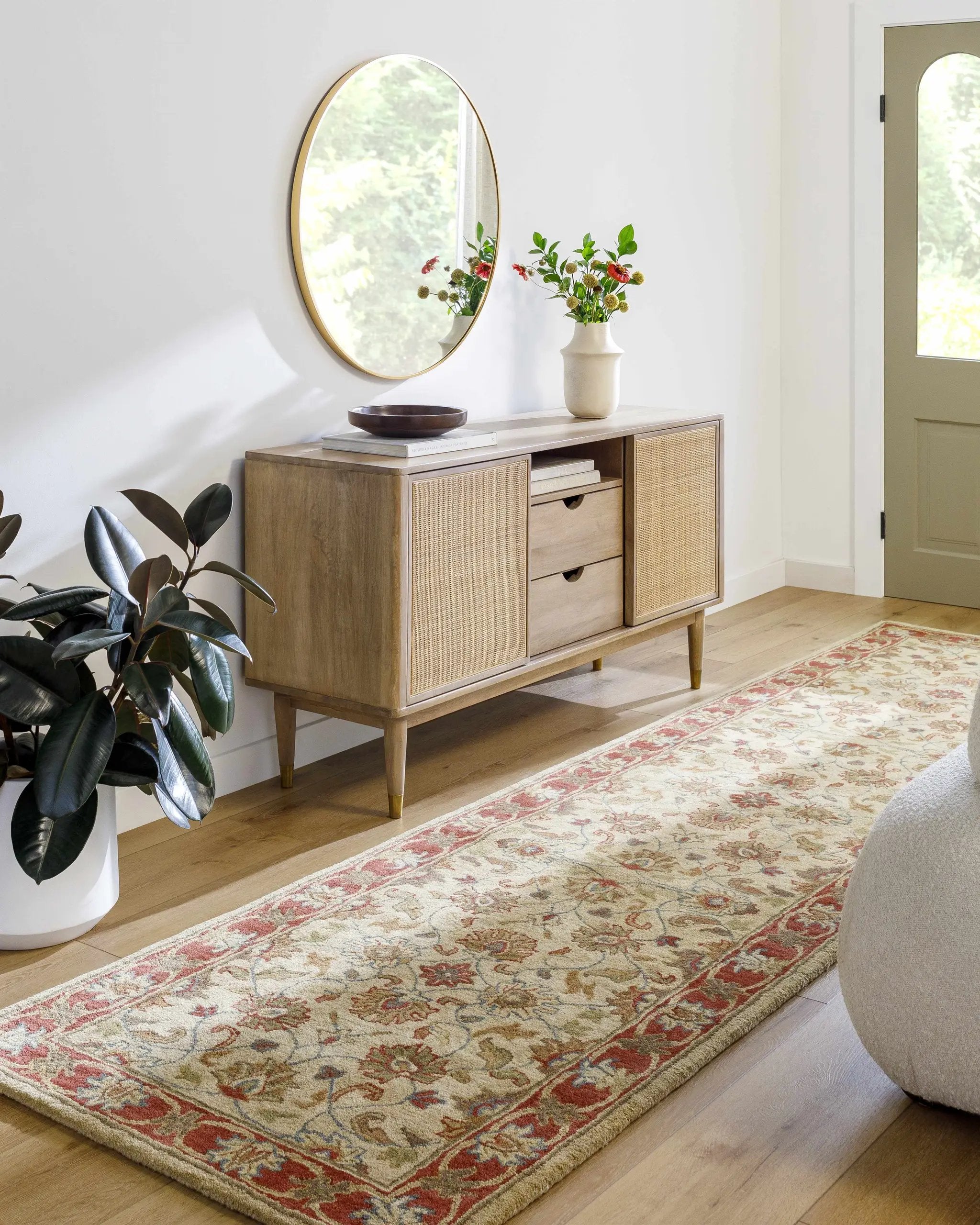 Cherryfield Hand Tufted Brown & Rust 1001 Wool Rug by Boutique Rugs