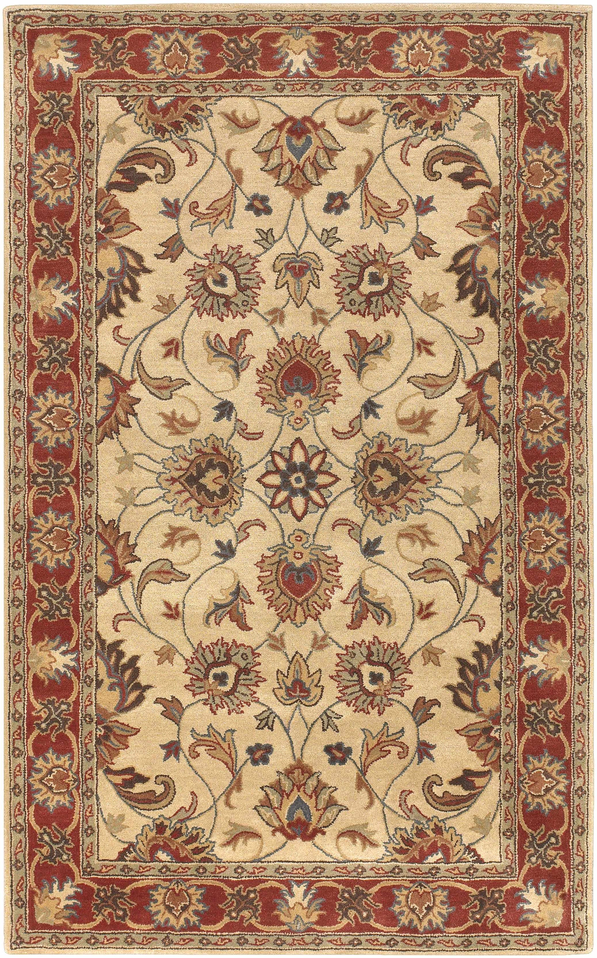 Cherryfield Hand Tufted Brown & Rust 1001 Wool Rug by Boutique Rugs