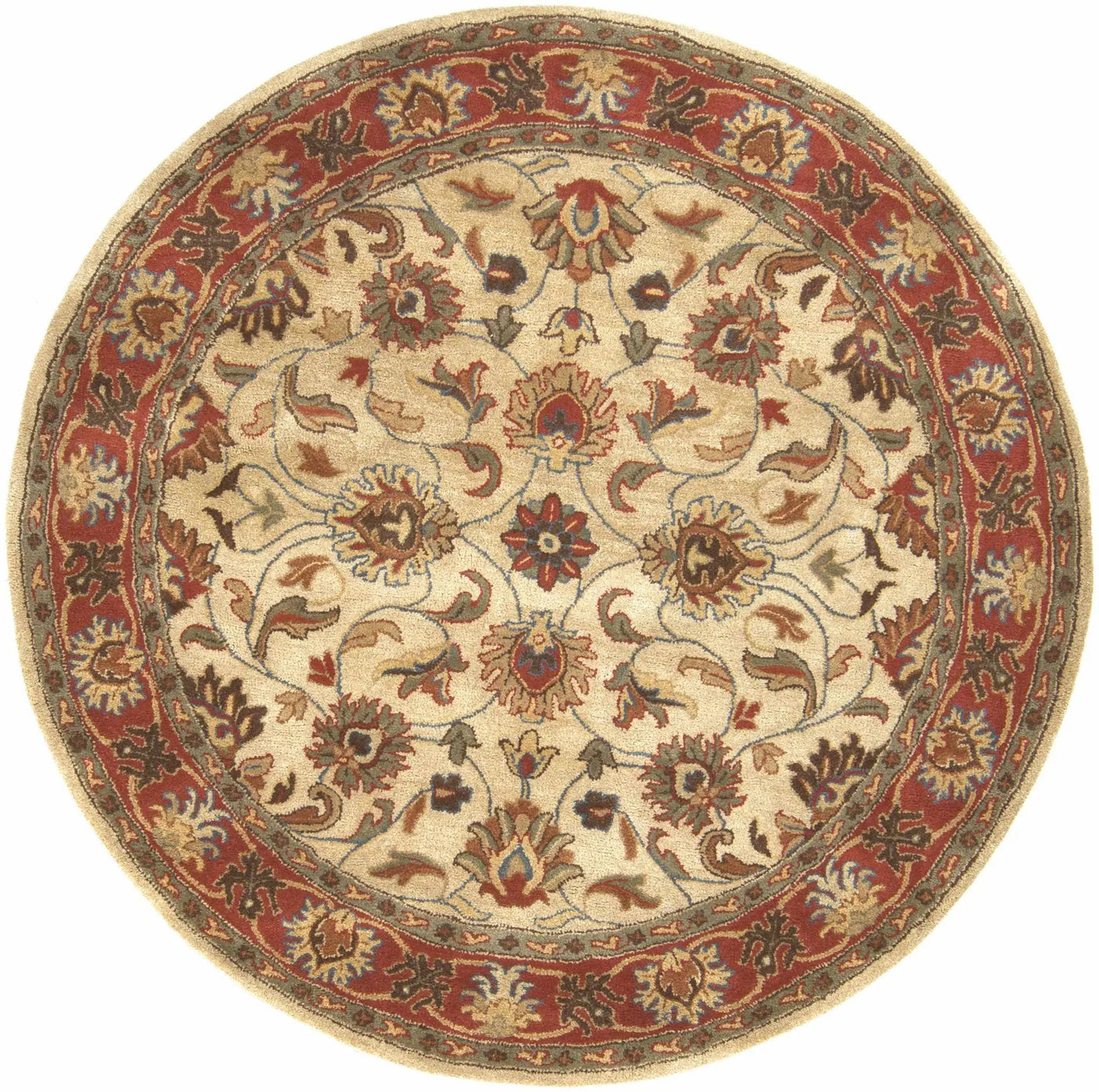 Cherryfield Hand Tufted Brown & Rust 1001 Wool Rug by Boutique Rugs